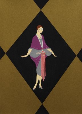 ЭРТЕ (РОМАН ПЕТРОВИЧ ТЫРТОВ) (1892-1990)
Манхэттен Мэри V. подпись карандашом «Эрте» (внизу 