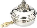 RUSSIAN MASSIVE SILVER TUREEN WITH FINIAL IN THE FORM OF A POMENGRADE AND BONE HANDLE
St Изображение - 1