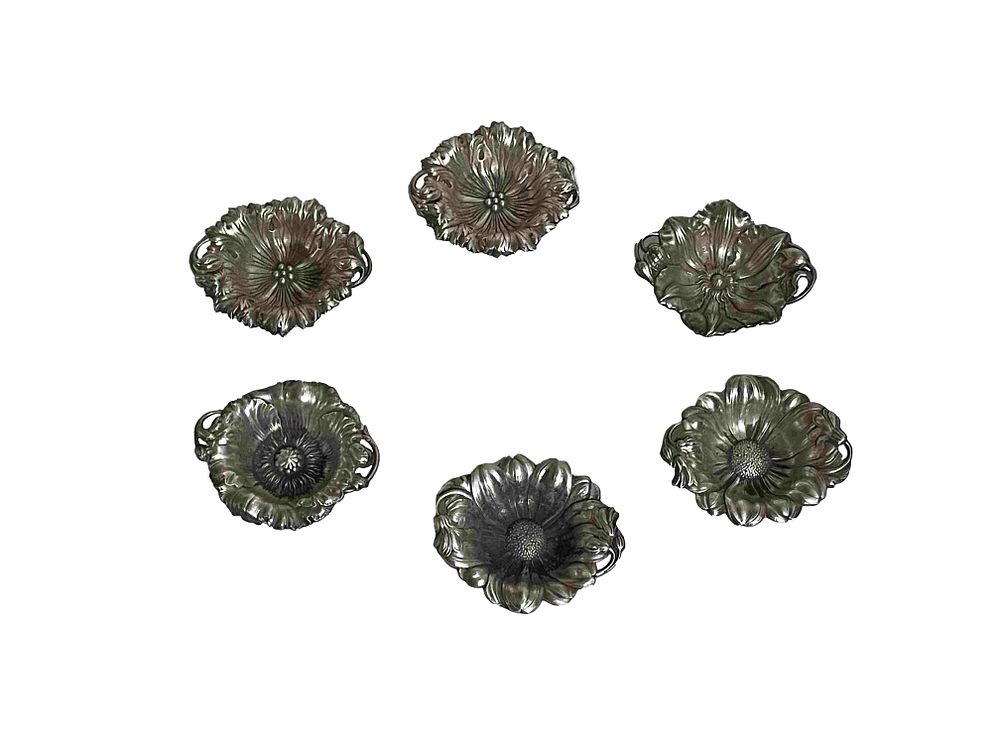 REED & BARTON SET OF SIX SILVER CAVIAR CUPS
set comprising six sterling silver caviar cups all 