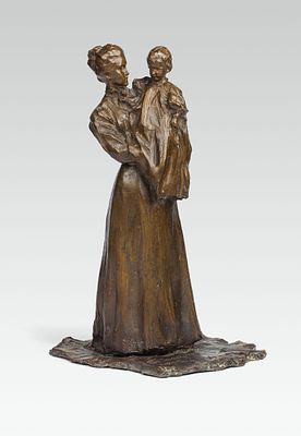 PAUL TROUBETZKOY (1866-1938)
Mother and Child (Princess Gagarina and her daughter Marina) 