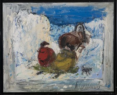 ANATOLY SLEPYSHEV (1932-2016)
Winter sleigh ride. signed in Cyrillic’ ‘T. Slepyshev’ (lower 
