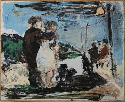 ANATOLY SLEPYSHEV (1932-2016)
Les Amoureux. numbered ’138’ (on the reverse)oil on canvas79.5 x 