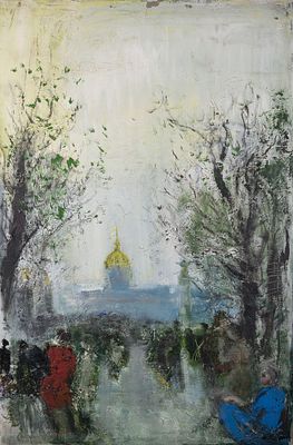 ANATOLY SLEPYSHEV (1932-2016)
Les Invalides, Paris. Numbered 'N 170' (on the reverse) oil on 