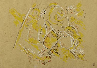 MIKHAIL LARIONOV (1881-1964)
Abstract composition. signed with round stamp with initials ‘M.L’ 