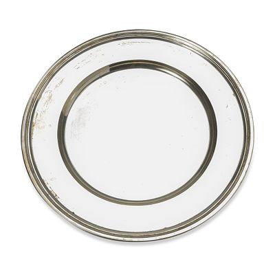 SAZIKOV LARGE SILVER DISH
Moscow, 1860. Hallmarks: ‘84’ silver standard, assay master’s mark 