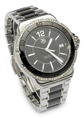 *TAG HEUER FORMULA 1 LADY STAINLESS STEEL LADIES' WRISTWATCH. Reference: WAH1212Case: 