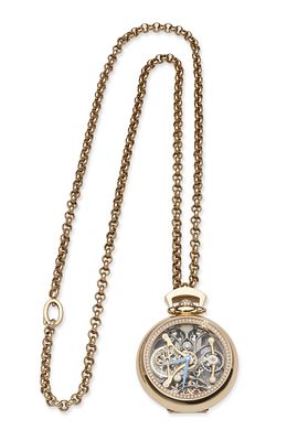 *JACOB & CO LADIES COLLECTION ROSE GOLD DIAMOND PENDANT WATCH WITH CHAIN. Reference: 
