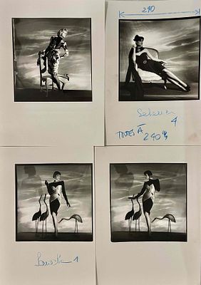 HORST P. HORST (1906–1999)
Group of 4 fashion photographs for ‘Vogue Paris’, September 1985
‘Un 