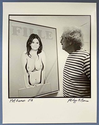 PHILIPP HUGUES BONAN (B. 1968)
PORTRAIT OF MEL RAMOS (1935-2018). signed ‘ Philipp H Bonan’ 