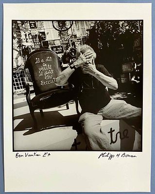 PHILIPP HUGUES BONAN (B. 1968)
PORTRAIT OF BEN VAUTIER (1935-2024). signed ‘ Philipp H Bonan’ 