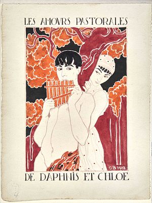 GEORGE BARBIER (1882-1932)
Les Amours pastorales de Daphnis et Chlo&eacute;. signed with monogram and 