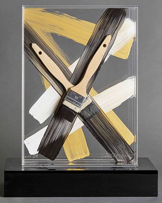 ARMAN (ARMAND FERNANDEZ) (1928-2005)
Hommage &agrave; Malevitch. Signed 'Arman' (lower right), numbered 