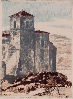 IVAN (JEAN) PESK&Eacute; (1870-1949)
Rural landscape. signed ‘Peske’ (lower left)pencil on paper20 x 17 