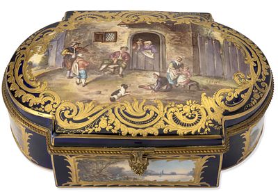 IMPORTANT SEVRES-STYLE JEWEL CASKET, NAPOLEON III PERIOD, CIRCA 1870–1880. jewel casket of 