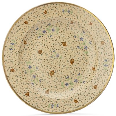 RUSSIAN PORCELAIN DISH WITH A FLORAL PATTERN
Popov Porcelain Factory, mid 19th century. porcelain 