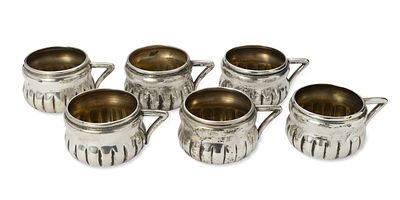 SIX PARCEL-GILT SILVER CUPS
Austria-Hungary, 1867 - 1872. Hallmarks: Diana's head and number 
