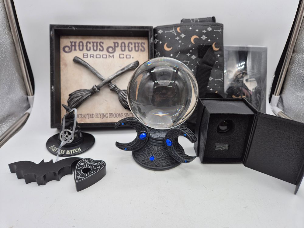 Lot 233: Crystal Ball and Gothic Items