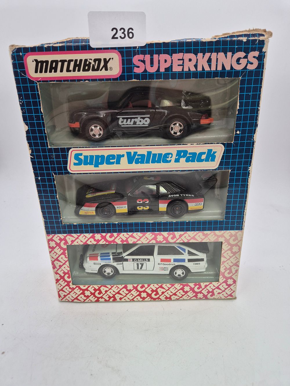 Lot 236: 3 Matchbox cars in boxes