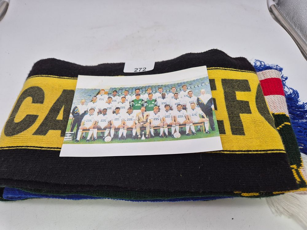 Lot 272: Football scarves and photo