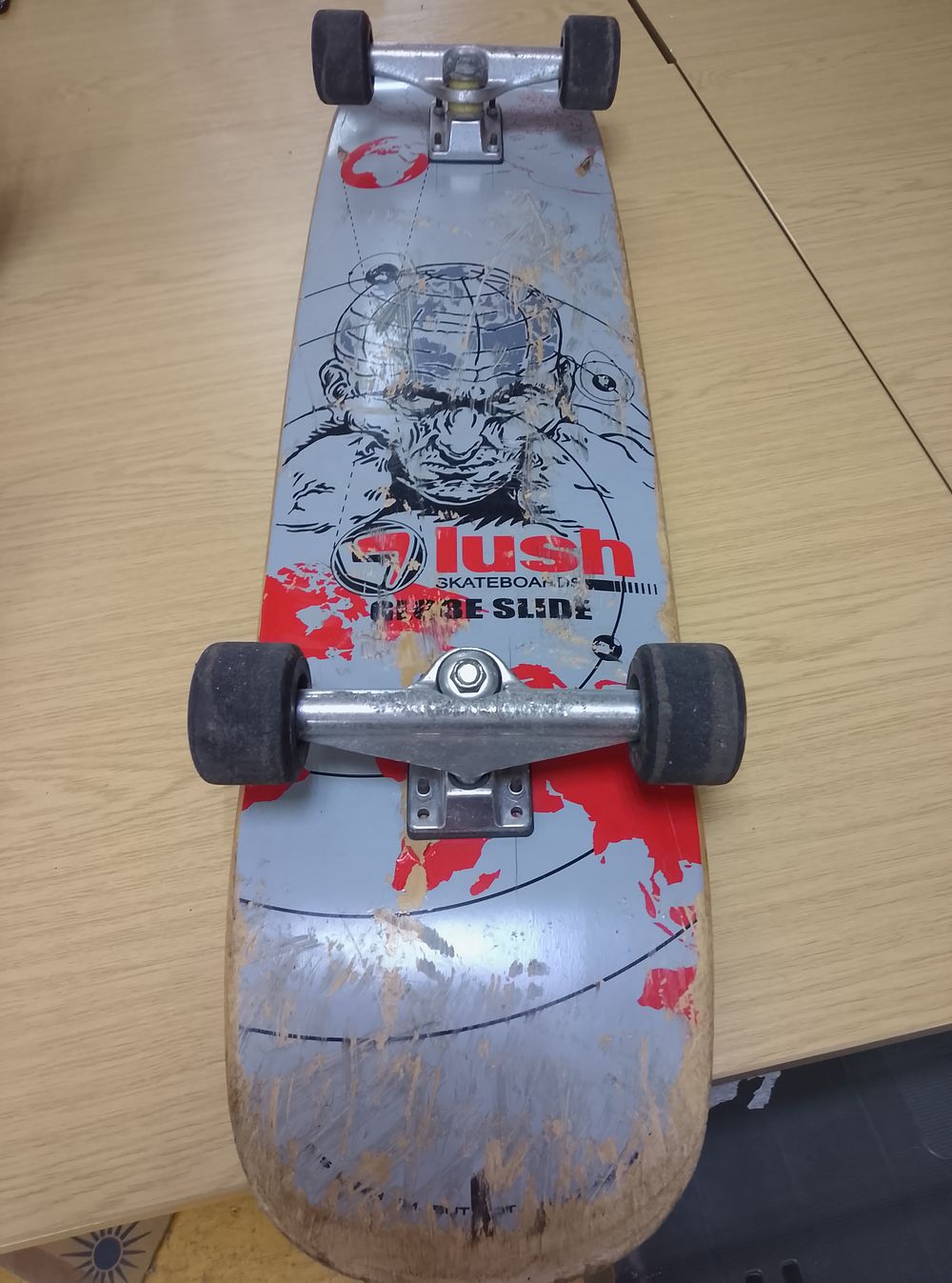 Lot 294: Skate board with Lush design 