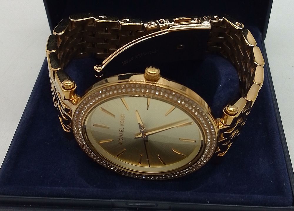 Lot 175: Michael Kors Darci Gold-Tone Stainless Steel Wristwatch, MK3191