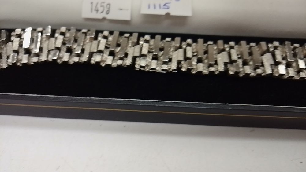Lot 177: A Large Modernist Brutalist Style White Metal Articulated...