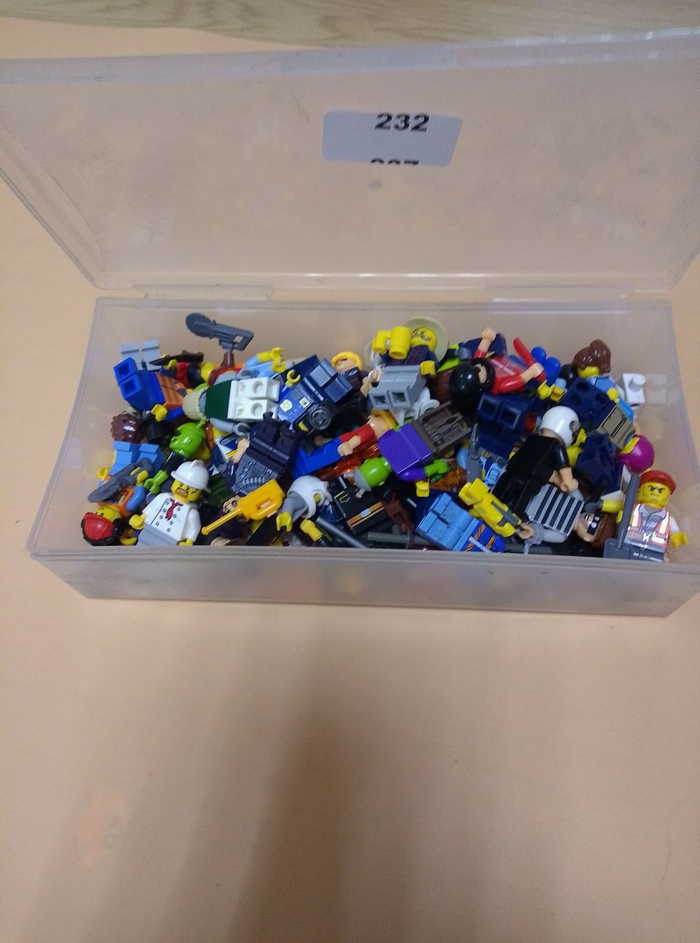 Lot 232: A Collection of Building Block Minifigures and Accessories...