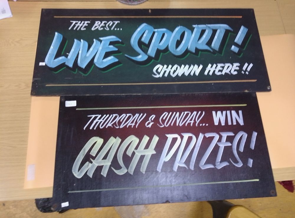 Lot 241: A Pair of Late 20th Century Hand-Painted Pub...