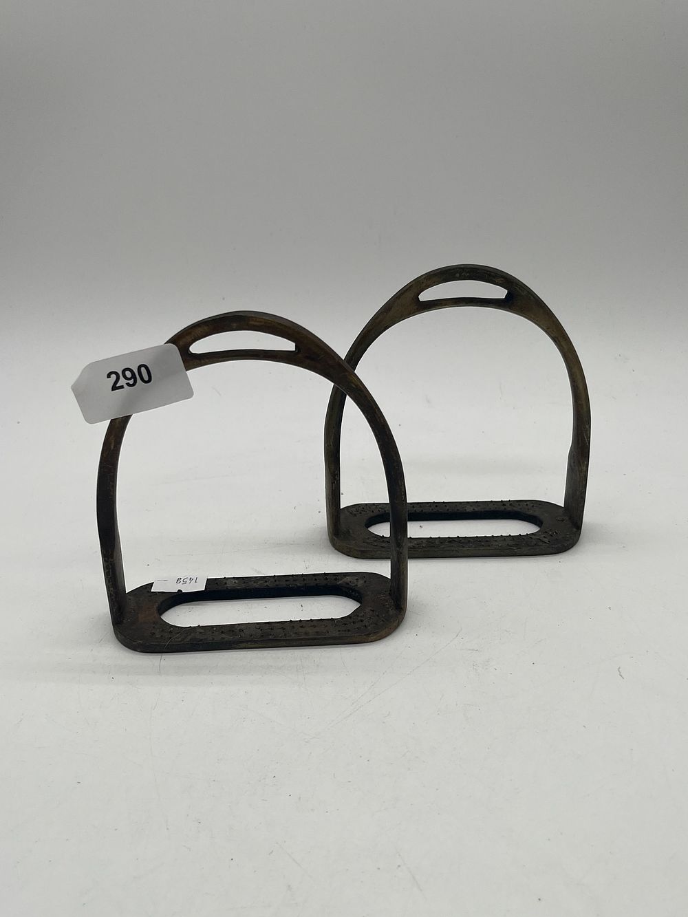 Lot 290: A Pair of Cast Metal Military Style Cavalry...