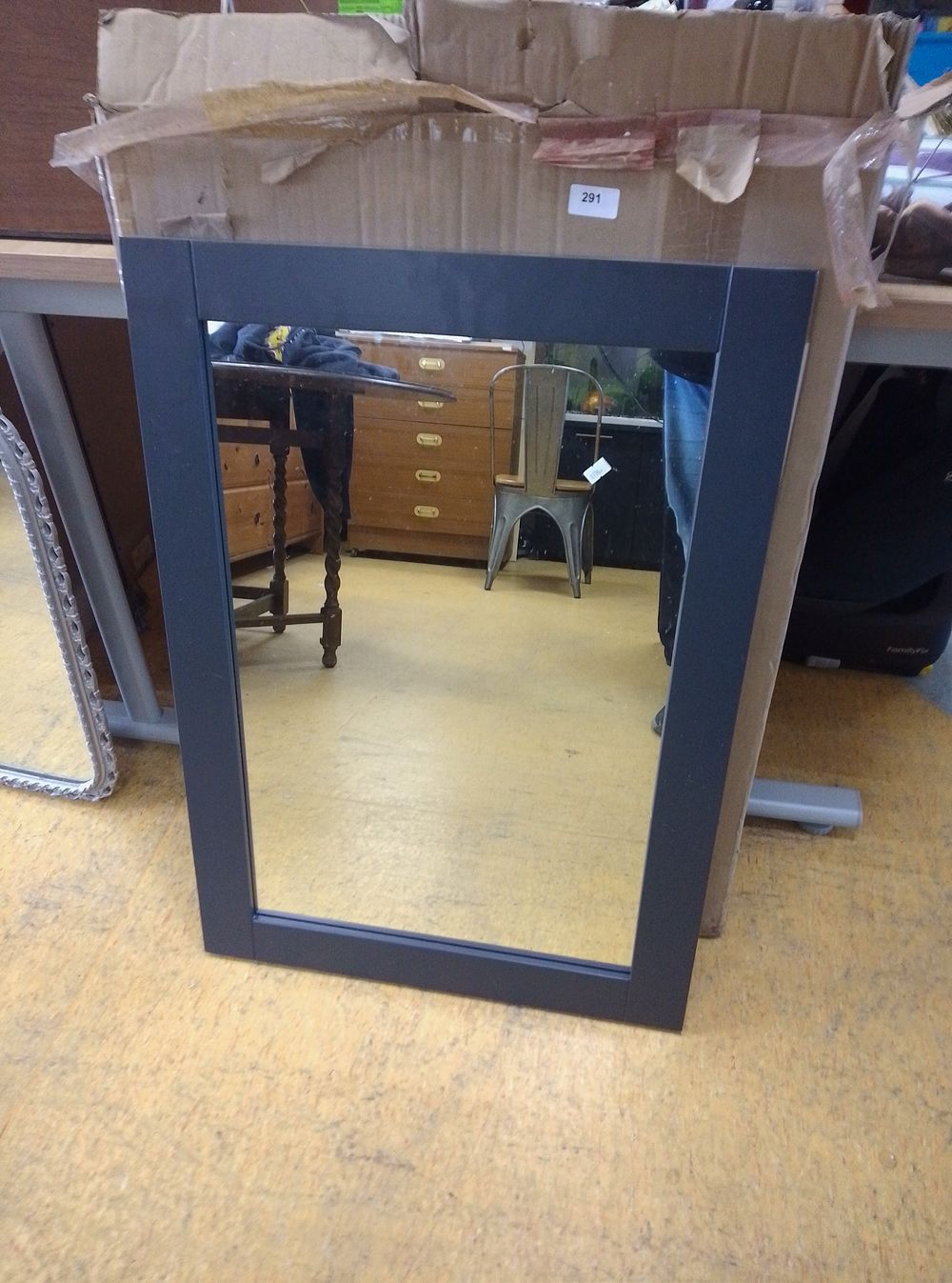 Lot 291: A Tavistock Lansdown contemporary rectangular wall mirror in...
