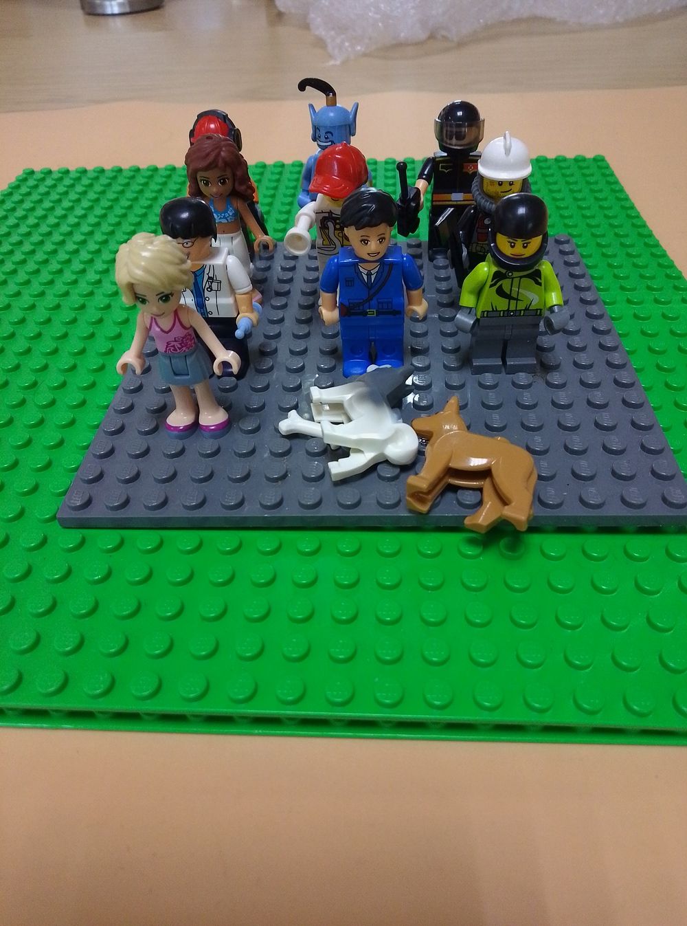 Lot 320: A Collection of Plastic Building Block Mini-figures and...