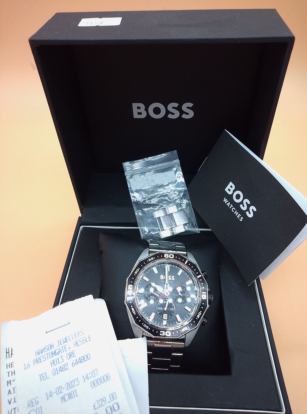 Lot 151A: Hugo Boss Watch on original box 