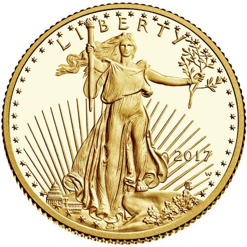Lot 70: 2017 American Gold Eagle 1/4 oz Uncirculated