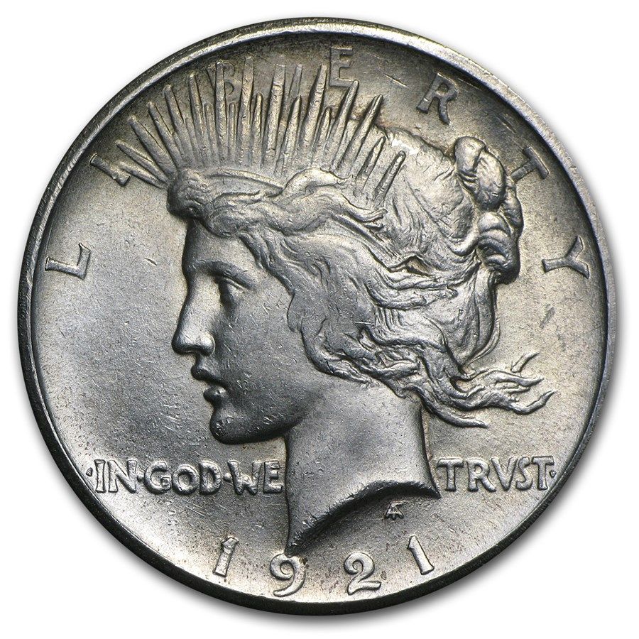 Lot 79: 1921 Peace Dollar BU (High Relief)