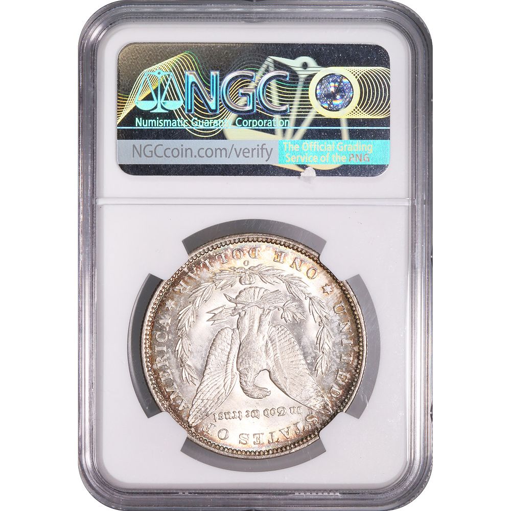 Lot 119: Certified Morgan Silver Dollar 1892-O MS63 NGC toned