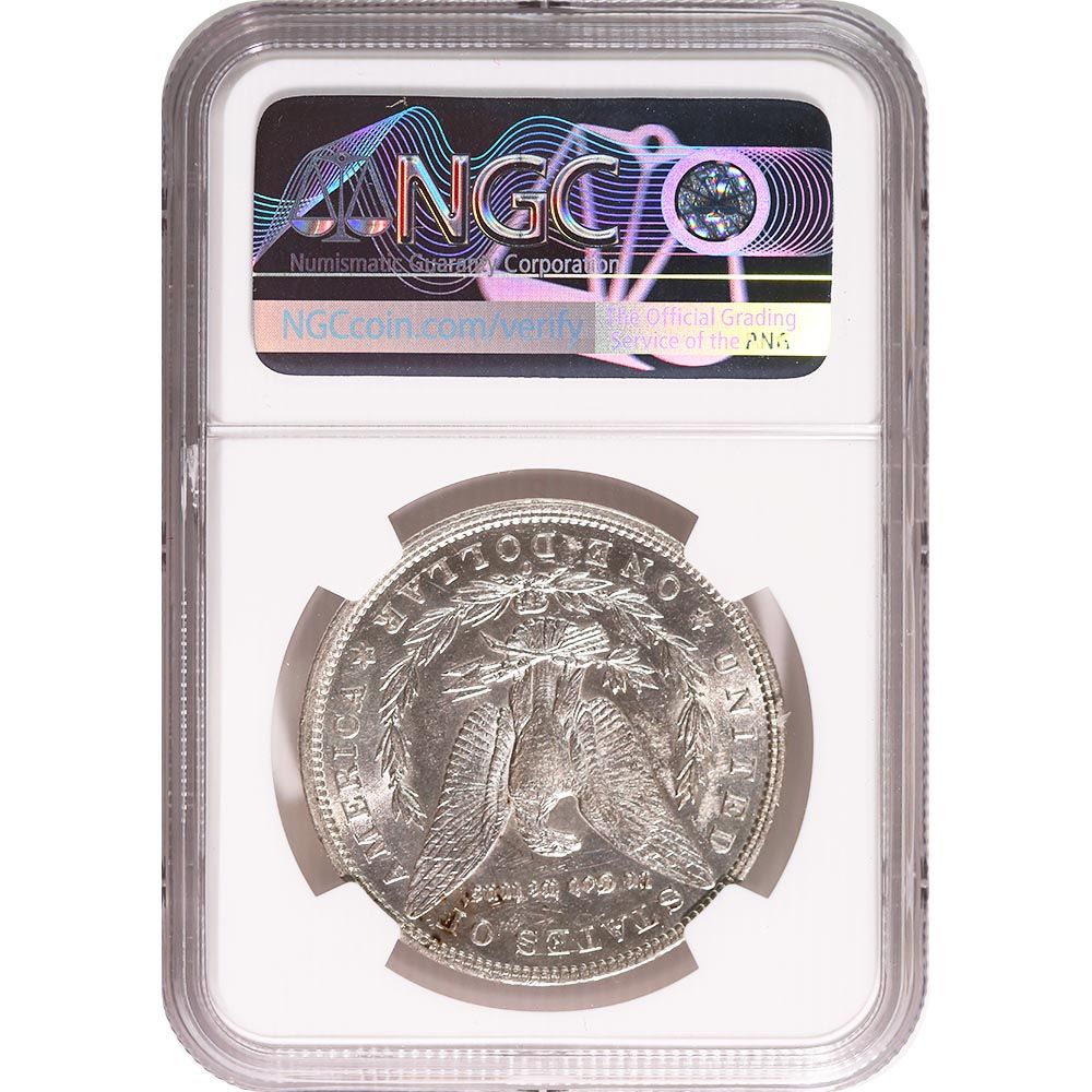 Lot 122: Certified Morgan Silver Dollar 1894-O AU58 NGC