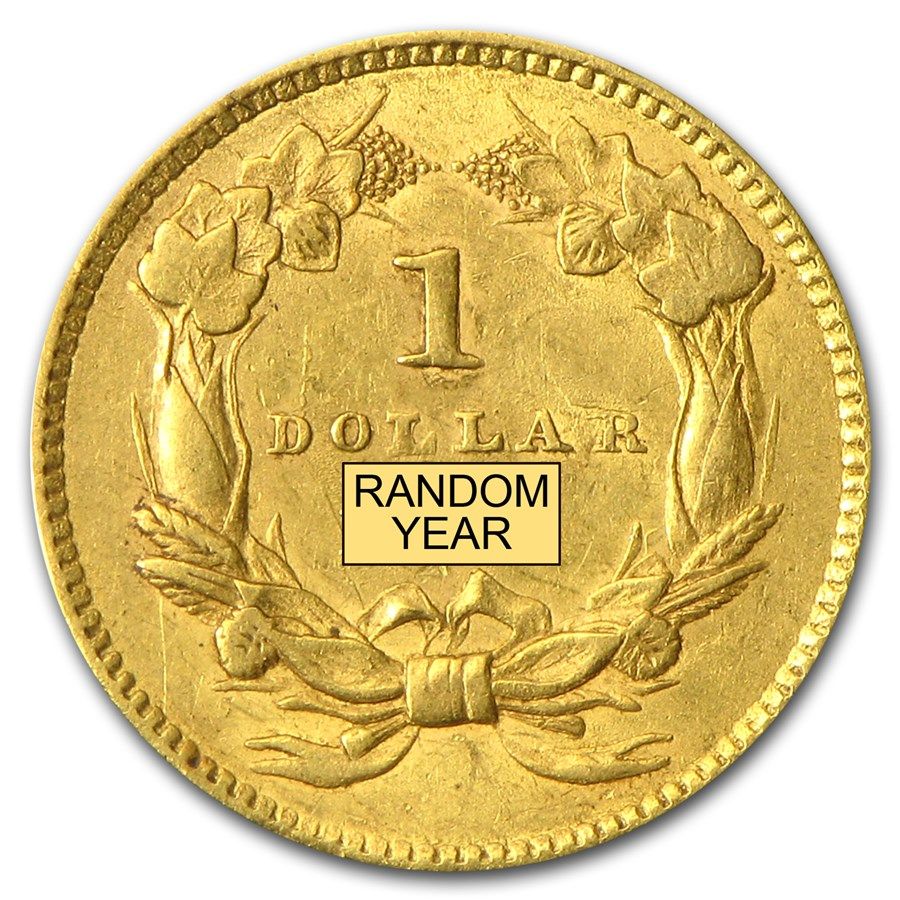 Lot 133: $1 Indian Head Gold Dollar Type 2 AU (Random Year)