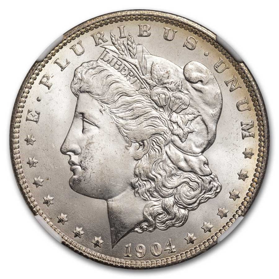 Lot 140: 1904-O Morgan Dollar MS-65 NGC (Toned)