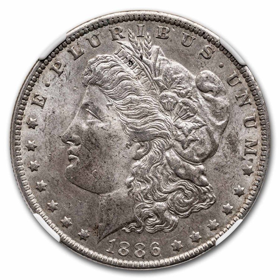 Lot 142: 1886-O Morgan Dollar MS-62 NGC Toned