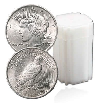 Lot 206: Peace Dollar Rolls: 1923 Uncirculated