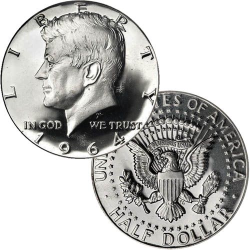 Lot 210: 90% Silver Kennedy Halves 100 pcs.