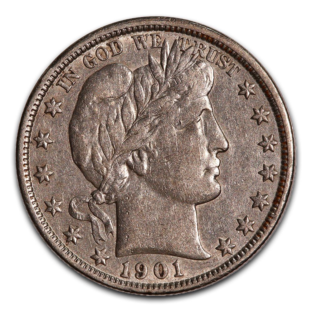 Lot 244: Barber Half Dollar Extra Fine 1901-O