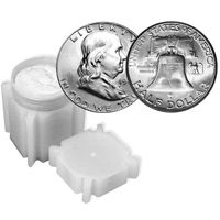 Lot 246: Franklin Half Dollar Rolls: 1954 Uncirculated
