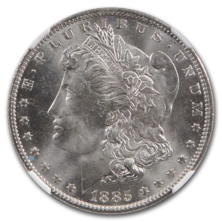Lot 79: 1885-O Morgan Dollar MS-66 NGC (Green Label)