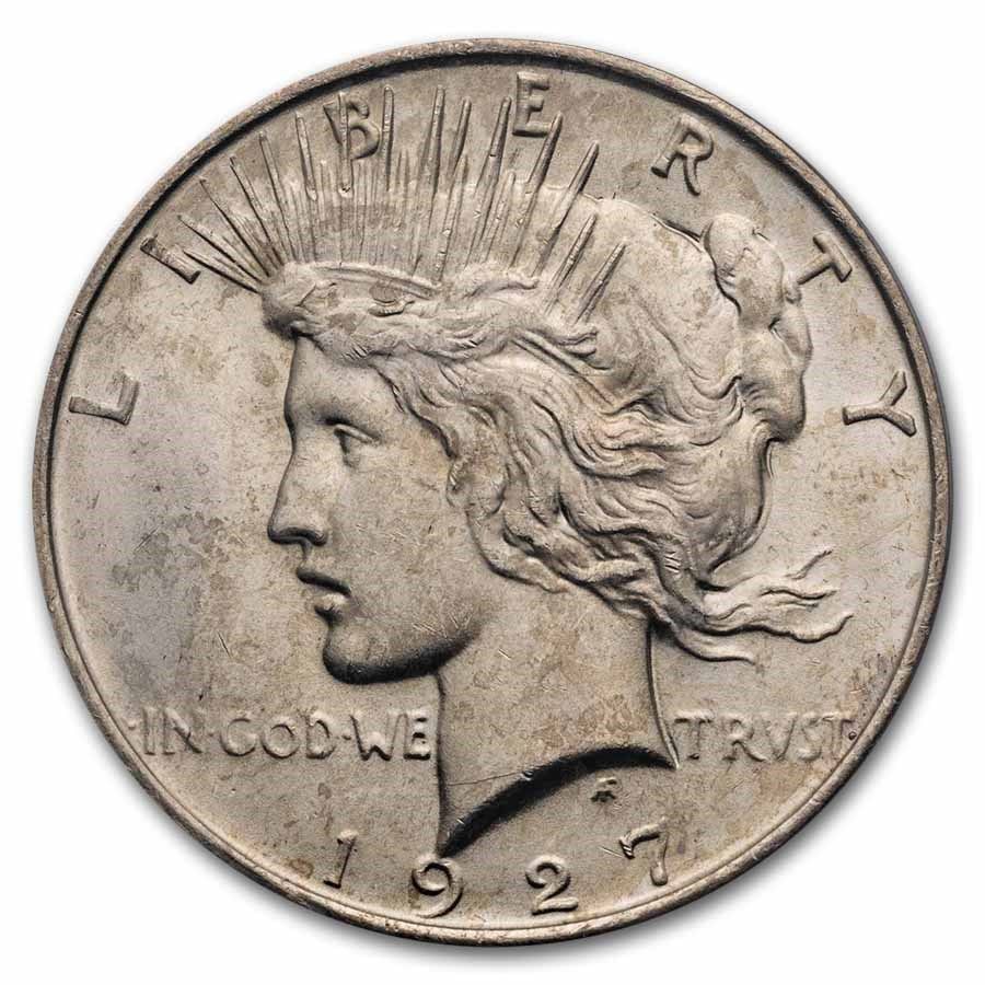 Lot 81: 1927-D Peace Dollar MS-63 PCGS