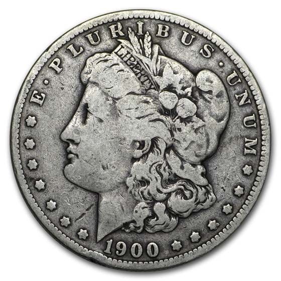 Lot 116: Morgan Silver Dollar Almost Uncirculated 1900-O/CC