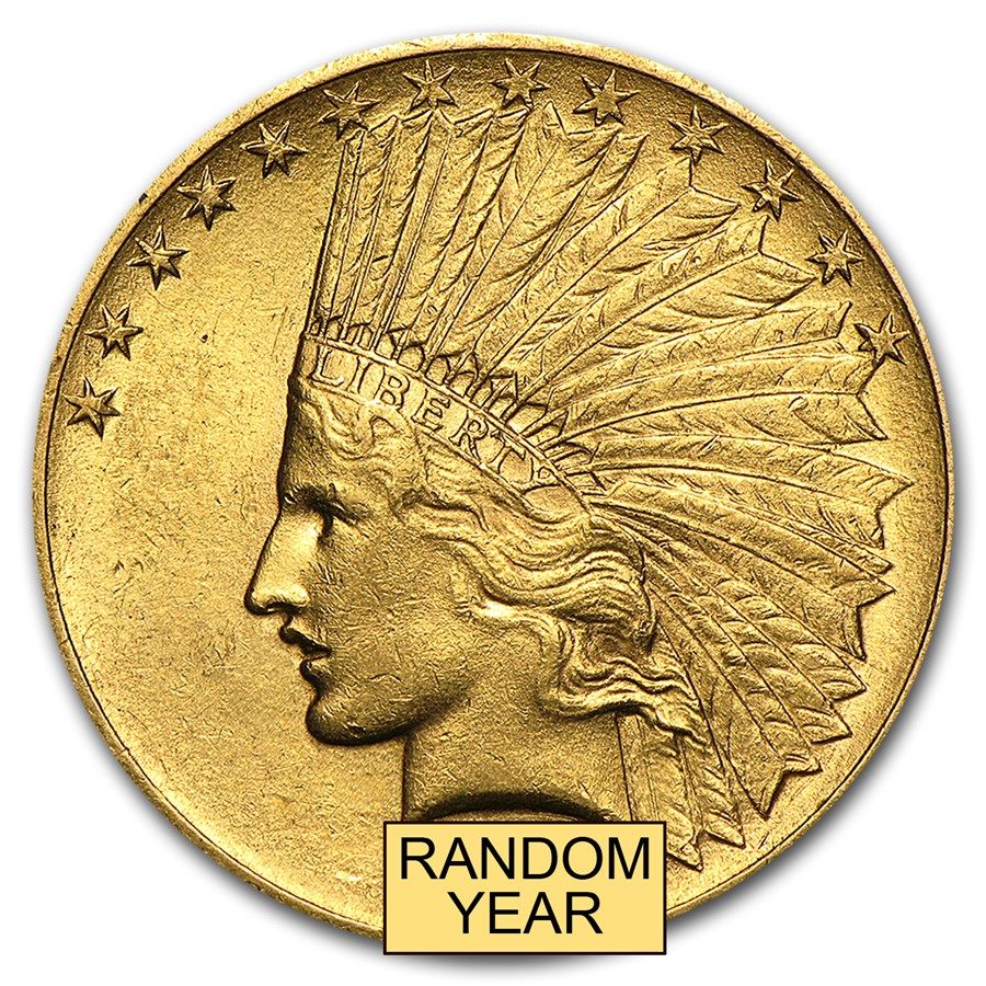 Lot 117: $10 Indian Gold Eagle AU (Random Year)