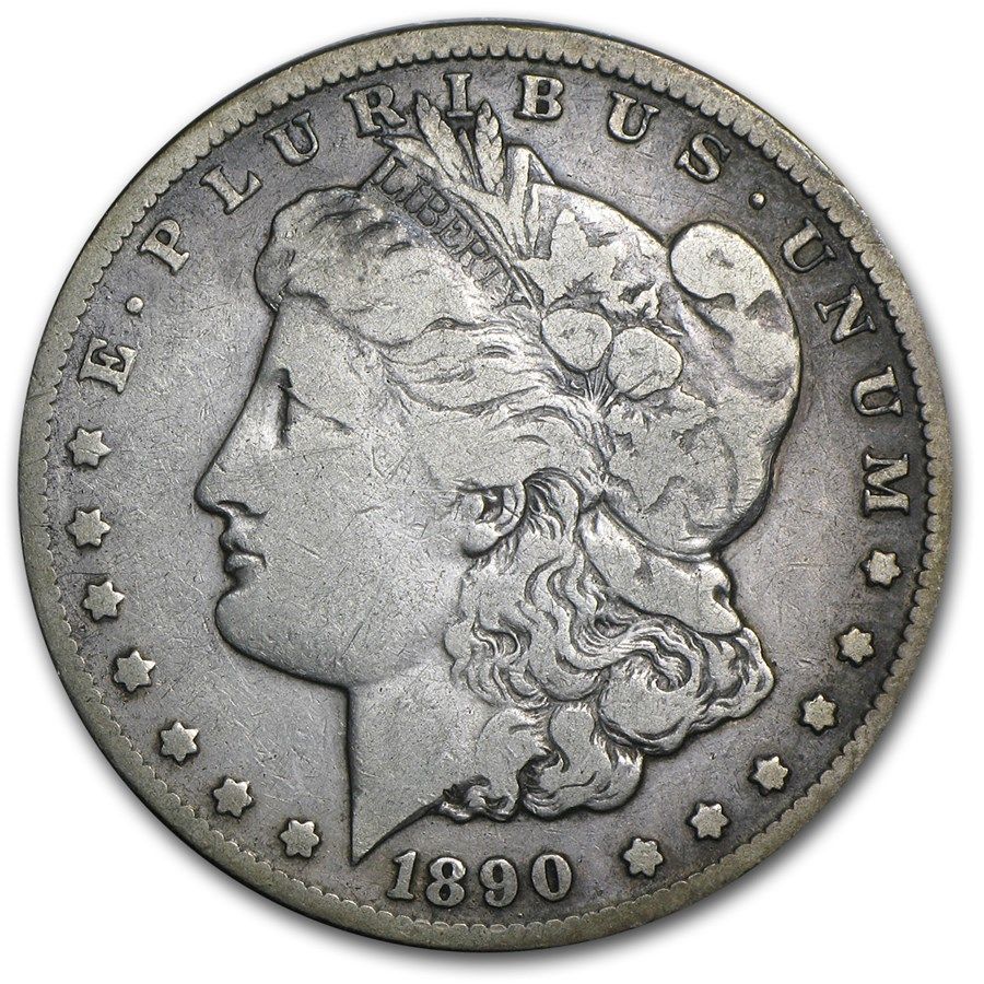 Lot 118: Morgan Silver Dollar Almost Uncirculated 1890-CC