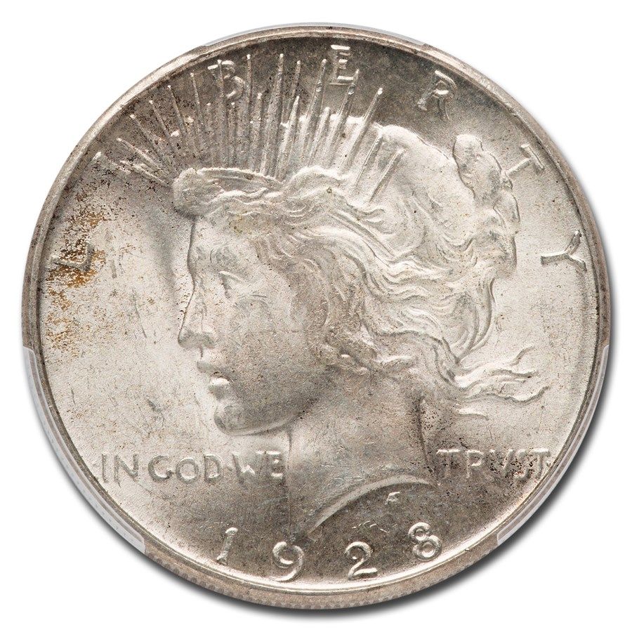 Lot 120: 1928-S Peace Dollar MS-64 PCGS (Light Toning)