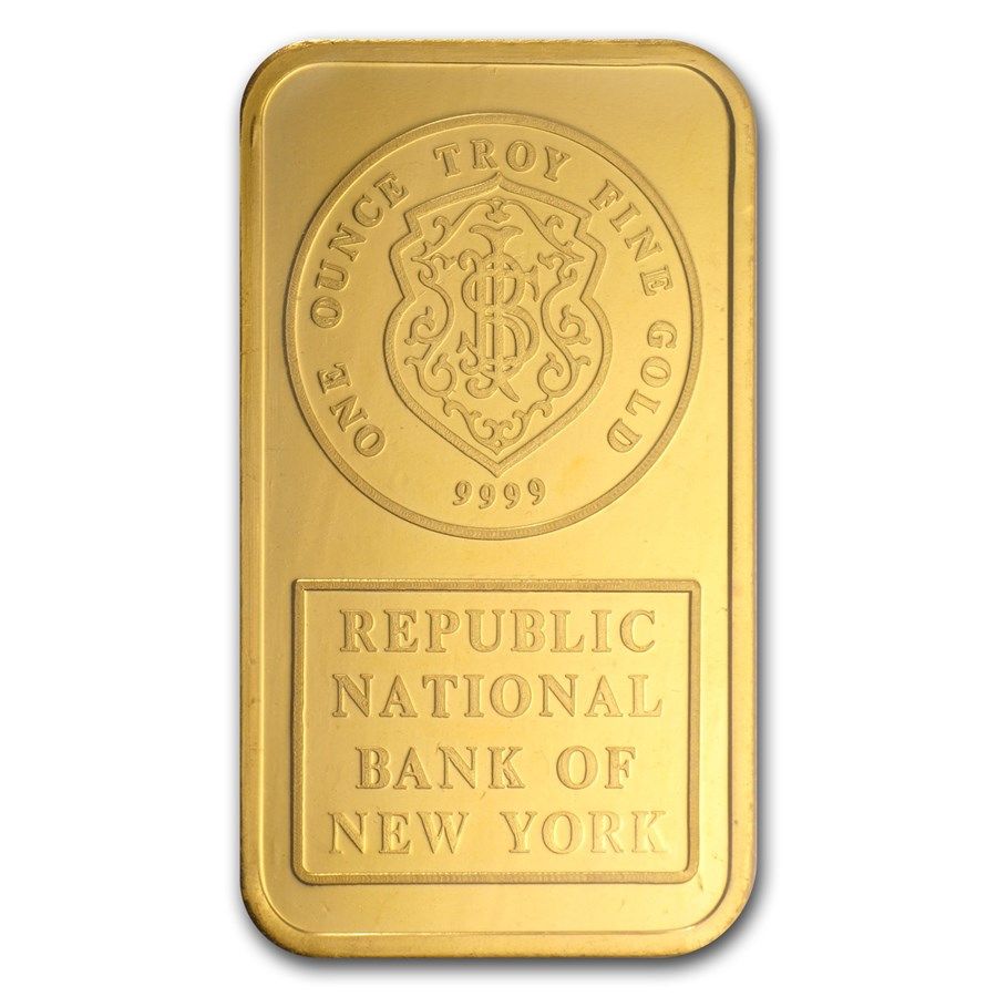 Lot 145: 1 oz Gold Bar - Johnson Matthey (Republic Bank New of York)